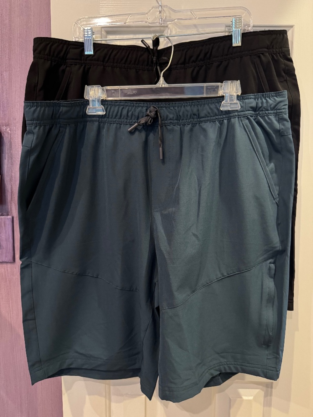 Gerry XXL athletic shorts, 2 pairs, black and Dark bluish green